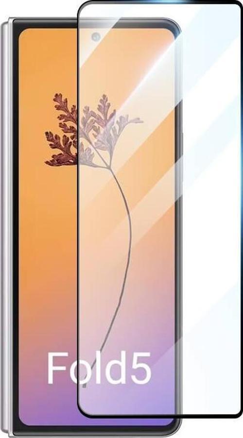 Galaxy Z Fold 5 Kenarları Ekstra Korumalı Tam Kaplayan Cam Ekran Koruyucu