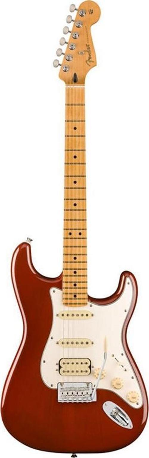 Player II Stratocaster HSS Chambered Mahogany Gövde Akçaağaç Klavye Transparent Mocha Burst Elektro Gitar