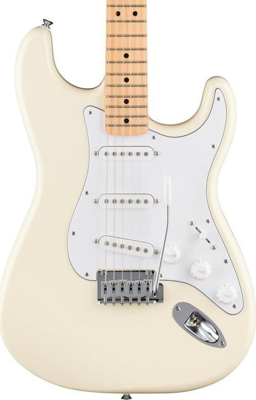 Standard Stratocaster Akçaağaç Klavye Olympic White Elektro Gitar