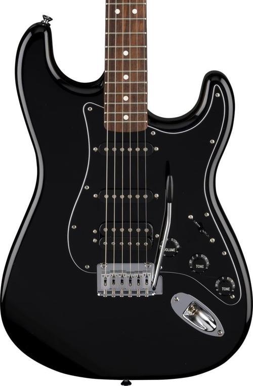 Standard Stratocaster HSS Laurel Klavye Black Elektro Gitar