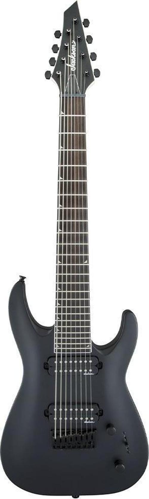 JS Dinky Arch Top JS32-8 DKA HT Amaranth Klavye Satin Black 8 Telli Elektro Gitar