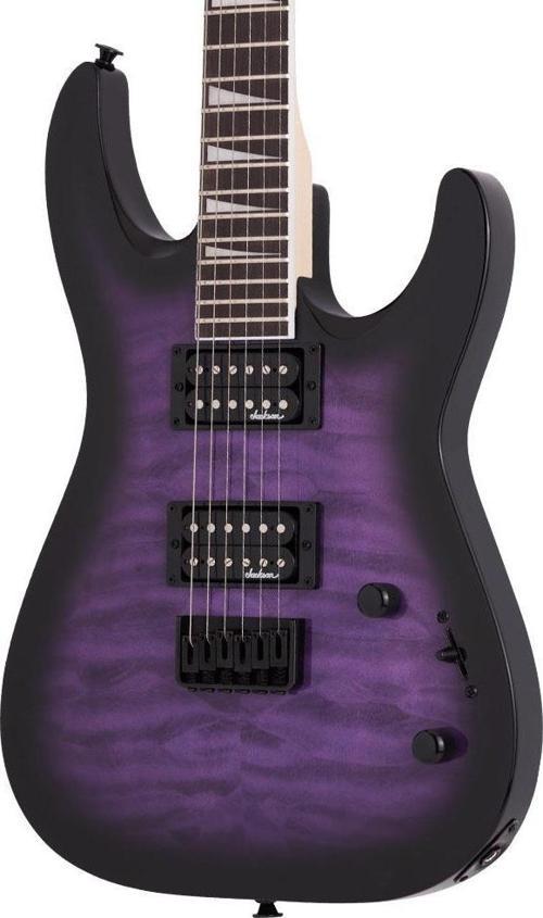 JS Dinky Arch Top JS32Q DKA HT Amaranth Klavye Transparent Purple Burst Elektro Gitar