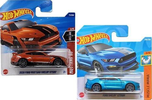2 Araç Hot Wheels Set - 2020 Ford Mustang Shelby GT500 & Ford Shelby GT350R (1/64)