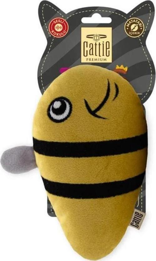 MATATABİ İÇERİKLİ KEDİ OYUNCAĞI PELUŞ ARI 15CM
