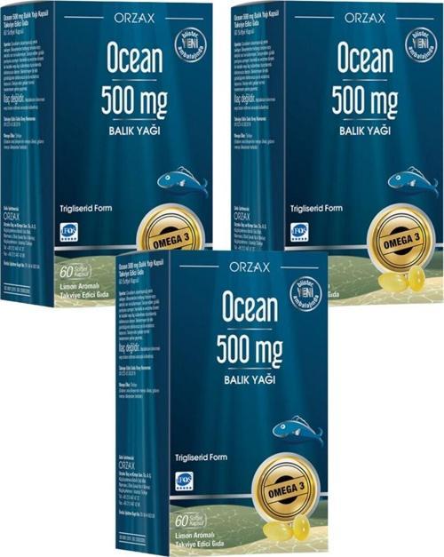 500 Mg Balık Yağı 60 Kapsül x 3 Adet