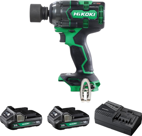 WR18DH-2.0 18V/2.0Ah 345Nm 1/2" Çift Akülü Kömürsüz Şarjlı Darbeli Somun Sıkma