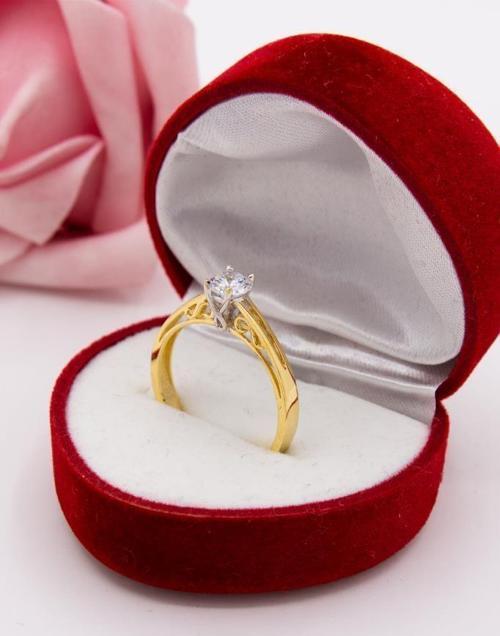 14 Ayar Altın Yüzük Tektaş Kadın Yüzük