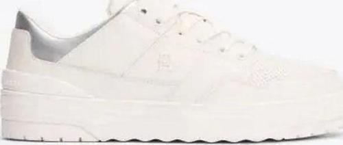 Deri Renk Bloklu Basketbol  Sneaker