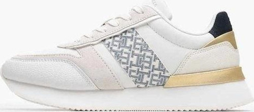 Kadın Beyaz TH Monogram Logolu Sneaker