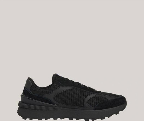 Erkek Renk Bloklu Siyah Sneaker