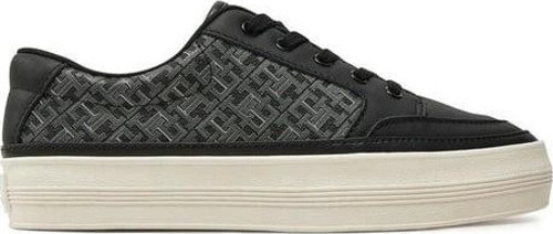 Kadın Siyah Vulc Deri Monogram Sneaker