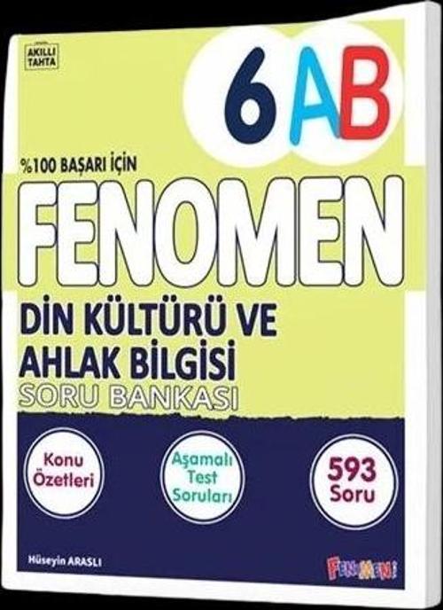 Fenomen Okul Yayınları 6. Sınıf Din Kültürü ve Ahlak Bilgisi Fenomen A-B Soru Bankası