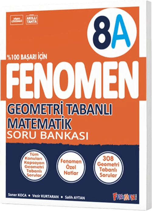 Fenomen Okul Yayınları 8. Sınıf Geometri Tabanlı Matematik A Fenomen Soru Bankası