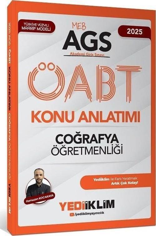 Yediiklim 2025 ÖABT MEB-AGS Coğrafya Öğretmenliği Konu Anlatımı - Ramazan Kocakaya Yediiklim