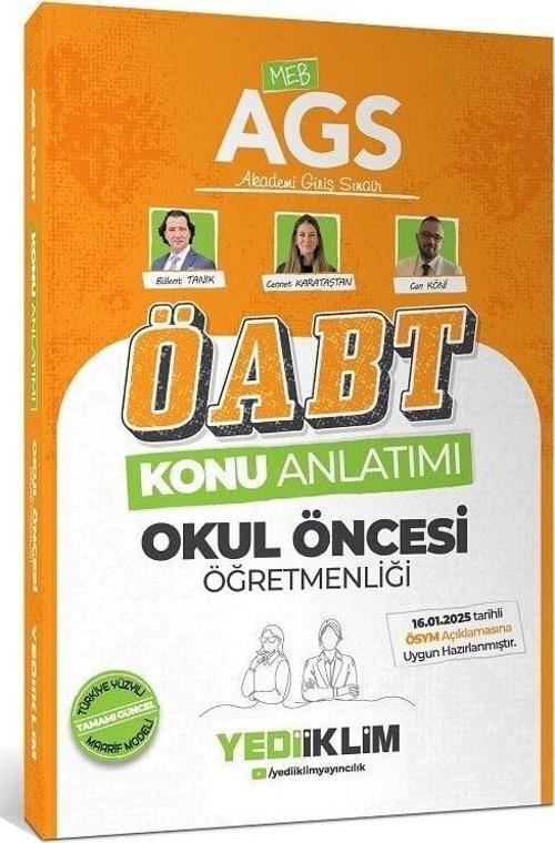 Yediiklim 2025 ÖABT MEB-AGS Okul Öncesi Öğretmenliği Konu Anlatımı - Bülent Tanık Yediiklim