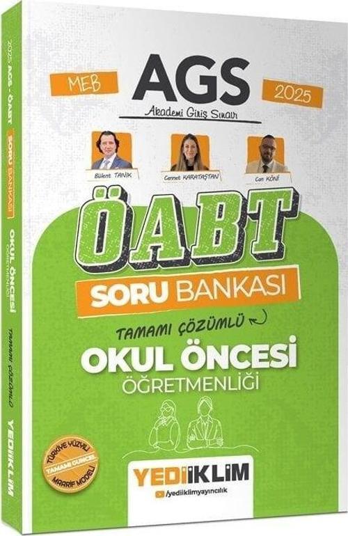 Yediiklim 2025 ÖABT Okul Öncesi Öğretmenliği Soru Bankası Çözümlü - Bülent Tanık, Can Köni