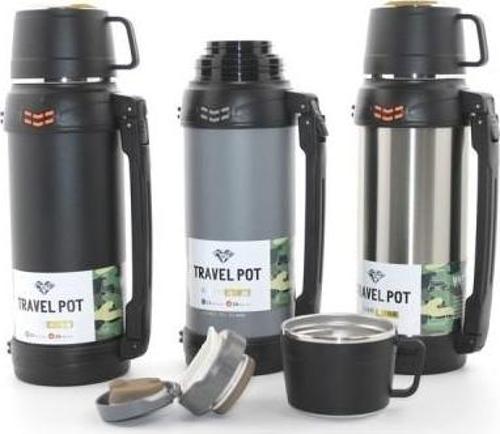 Paslanmaz Çelik Çift Katmanlı Termos 1.2 Lt Model 2