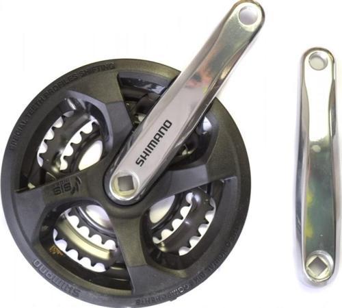 Shımano Fc-m131 6-7-8 Vites 42t 3 Lü Çark Dişli Aynakol 170 mm Shimano Aynakol Gümüş 42/34/24
