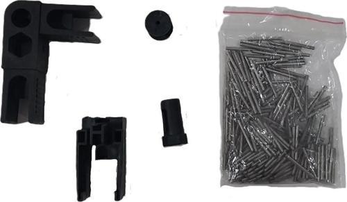 Plise Sineklik Aksesuar Takımı Siyah 100 Lü Paket