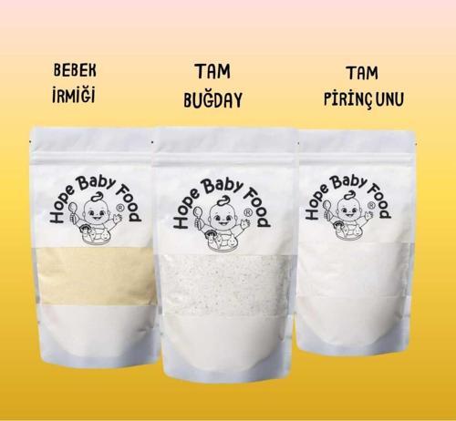 Bebek İrmiği, Tam Buğday Unu, Tam Pirinç Unu +6Ay Ek Gıda Paketi