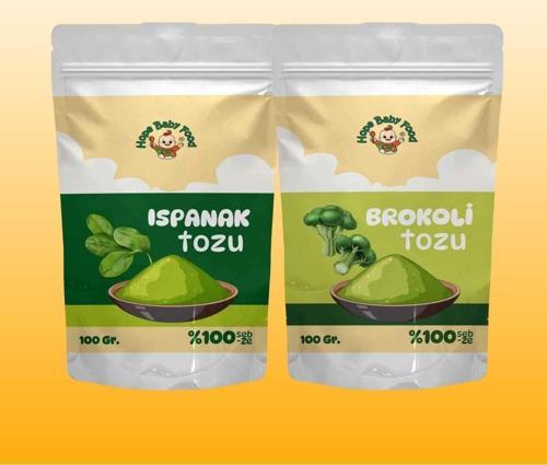 Ispanak Tozu, Brokoli Tozu (100G ) Katkısız (%100 Sebze )