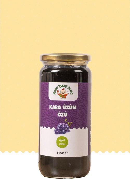 Kara Üzüm Özü (%100 Kara Üzüm) -(Soğuk Sıkım) 640 Gram