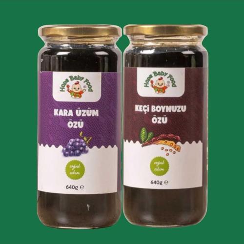 Karaüzüm Özü Ve Keçiboynuzu Özü (Soğuk Sıkım %100 Karaüzüm Ve Keçiboynuzu) (640G)