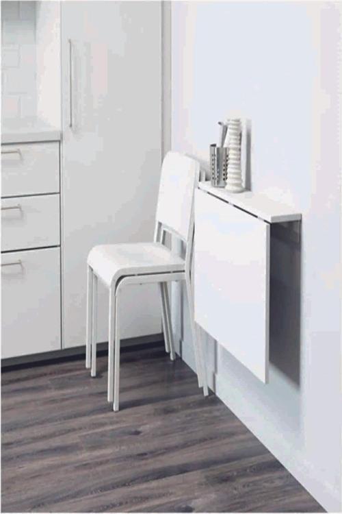 1. Sınıf Açılır Kapanır Duvara Monte Raf Masa -Mutfak Masası 70x45 cm