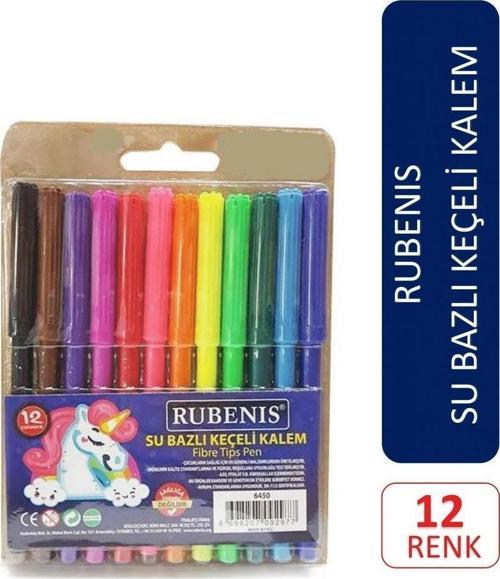 12 Li Su Bazlı Keçeli Kalem