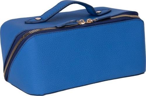 Ella Kadın Seyahat Kozmetik Bakım Makyaj Çantası Organizer Kobalt Mavi