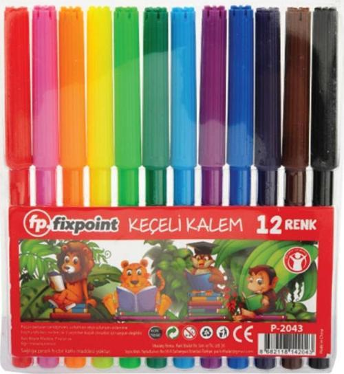 Keçeli Kalem 12 Renk ( P-2043 )