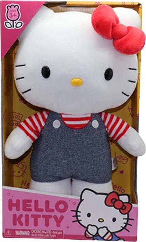 Hello Kitty Sürpriz Peluş 30 Cm Kot Tulum