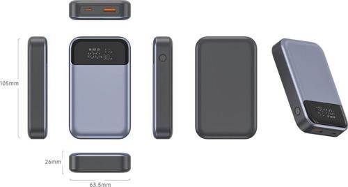 NT-pw36 Pd 30w 33w 15w 10000 Mah Taşınabilir Şarj Aleti Powerbank - Gri
