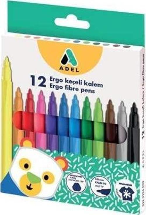 Ergo Keçeli Kalem 12 Renk(128504)