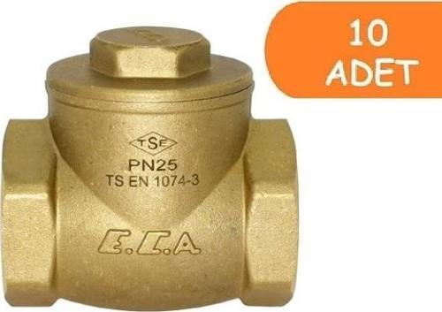10 Adet ECA 1/2 Çalpara Çekvalf ( Kaucuk Klapeli ) 101007092