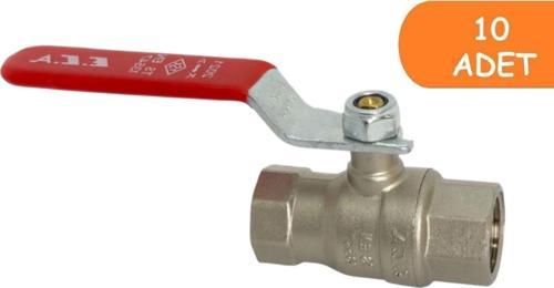 10 Adet ECA 1/2 Endüstriyel Tip Küresel  Valfi İç Vida x İç Vida PN25 602122187