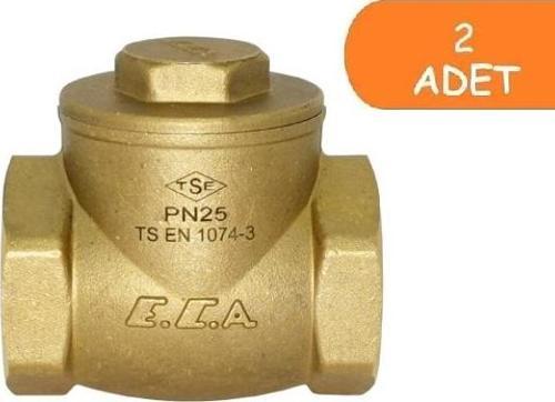 2 Adet ECA 1/2 Çalpara Çekvalf ( Kaucuk Klapeli ) 101007092