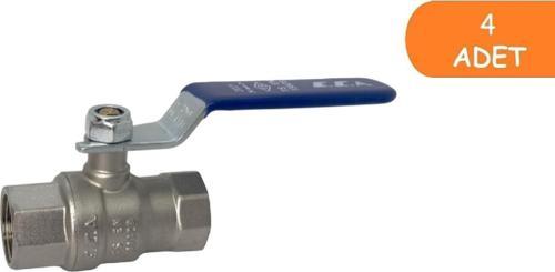 4 Adet ECA 1/2 İçme Suyu Küresel Valfi İç Vida x İç Vida PN10 602122168