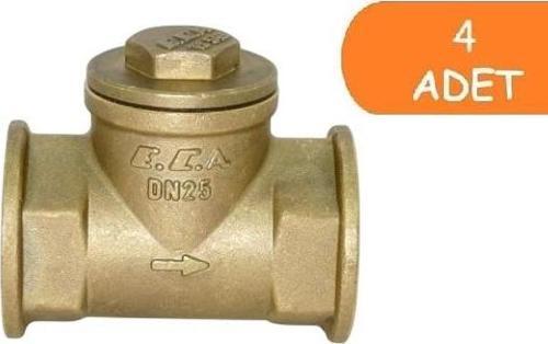4 Adet ECA 1/2" Yatay Çekvalf 601007022
