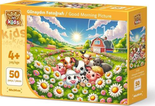 Art Çocuk Günaydın Fotoğrafı 50 Parça Puzzle
