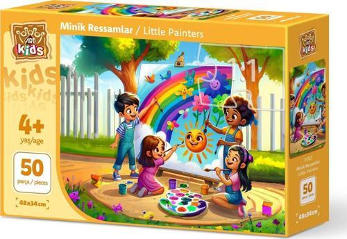 Art Çocuk Minik Ressamlar 50 Parça Puzzle
