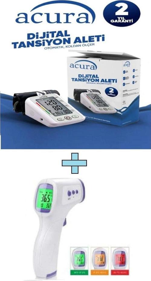 Ac-433 Koldan Ölçer Tam Otomatik Tansiyon Aleti + Ac-9270 Dijital Temassız Ateş Ölçer