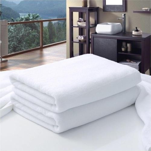 10 Adet Otel Havlusu Pamuklu 70X140Cm Yüksek Kaliteli Beyaz Banyo Havlusu 400Gr Havlu