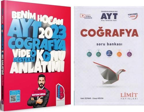 Benim Hocam 2023 AYT Coğrafya Konu ve Limit Soru Bankası Seti 2 Kitap