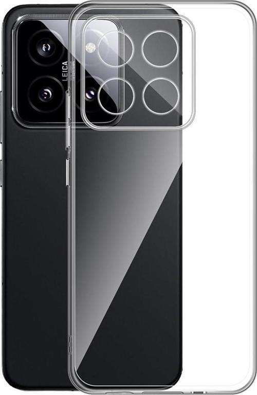 Xiaomi 14T Pro Kılıf Kamera Korumalı Silikon Şeffaf Arka Kapak