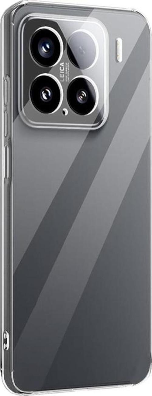 Xiaomi 15 Kılıf Kamera Korumalı Silikon Şeffaf Arka Kapak