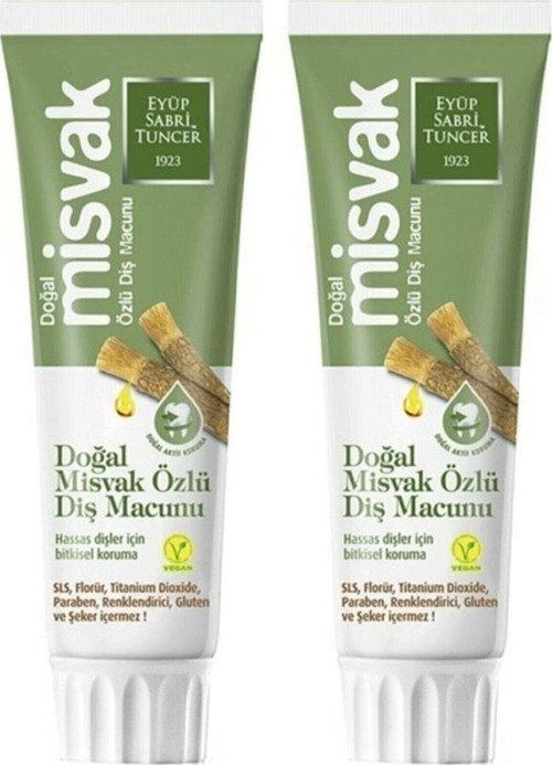 Diş Macunu Misvak Özlü 90 ml x 2 Adet