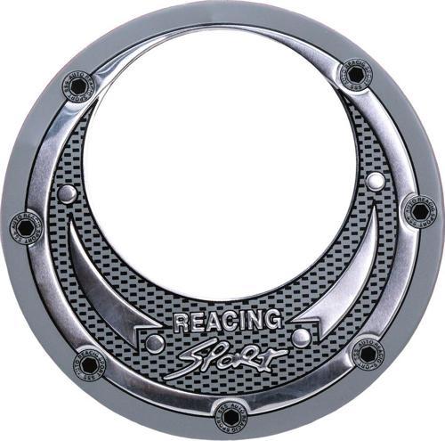 Krom Depo Kapağı Kaplam 155 mm - 95 mm Reacing Sport Renault Kangoo ile uyumlu