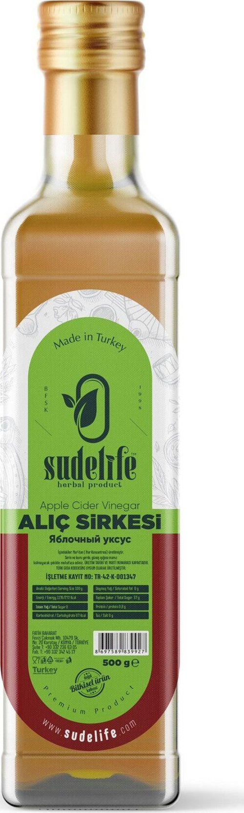 Organik Alıç Sirkesi 500 Ml