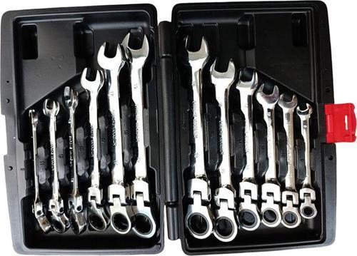 12 Parça Mafsallı Çırçırlı Kombine Taşıma Çantalı Anahtar Seti